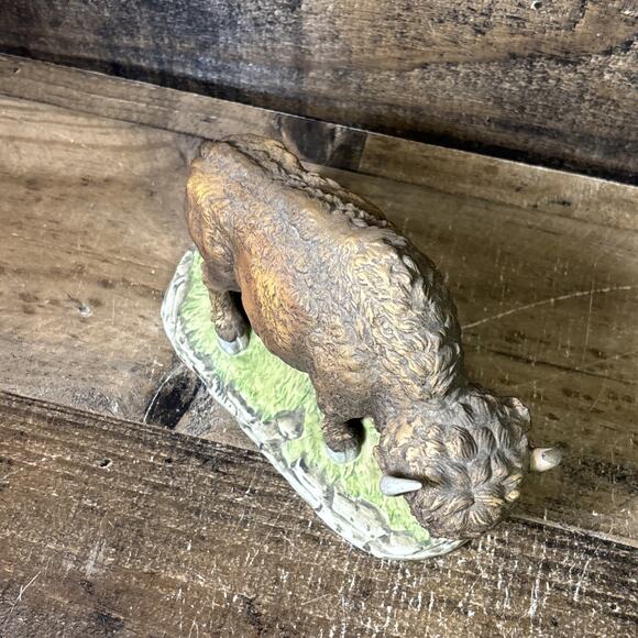 American West Buffalo Bison Ceramic Statue Sculpture Andrea by Sadek #5955 - Picture 5 of 7